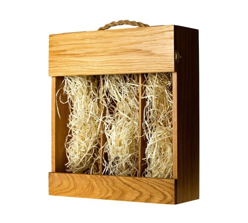 Сет Addwood из древесины дуба для трех бутылок 