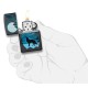 Зажигалка ZIPPO Wolf and Moon с покрытием Black Matte, латунь/сталь, чёрная, матовая, 38x13x57 мм