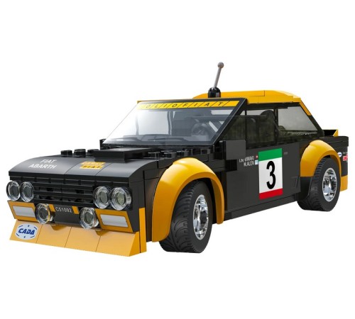Радиоуправляемый конструктор CaDA спортивная машинка Fiat Abarth 131 1/24 (216 деталей)