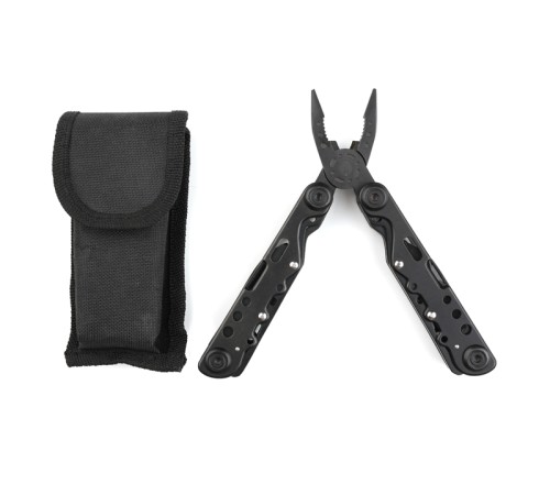 Мультитул Stinger, сталь (черный), 13 инструментов, нейлоновый чехол, коробка картон