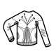 Футболка женская Atala/ дл. рукав/ синтетика/ белый/ L-XL, Atala0101LXL
