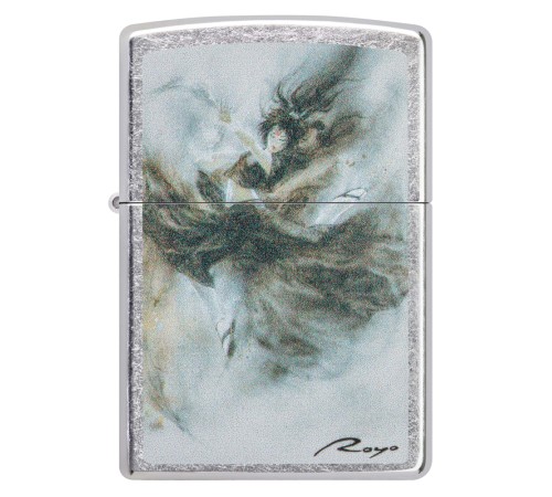 Зажигалка ZIPPO Luis Royo с покрытием Street Chrome, латунь/сталь, серебристая, 38x13x57 мм