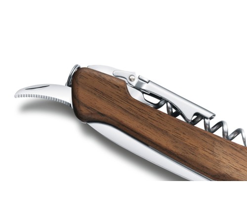Нож перочинный VICTORINOX Wine Master, 130 мм, 6 функций, с фиксатором, рукоять из орехового дерева