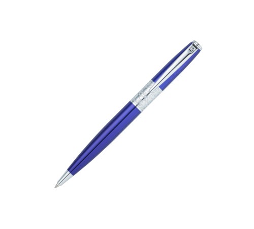 Ручка шариковая Pierre Cardin BARON, цвет - синий металлик. Упаковка В.