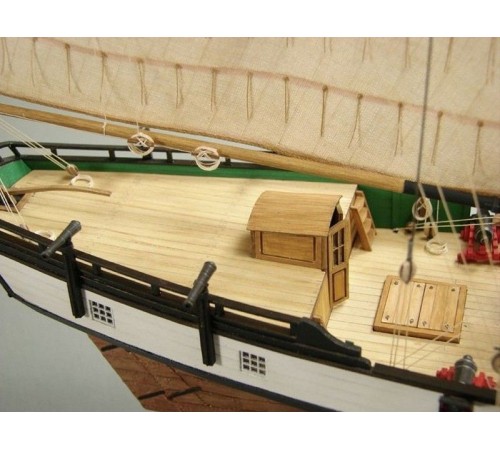 Сборная картонная модель Shipyard балтиморский клипер Berbice в верфи Quay-Portt 1780 г (№38), 1/96