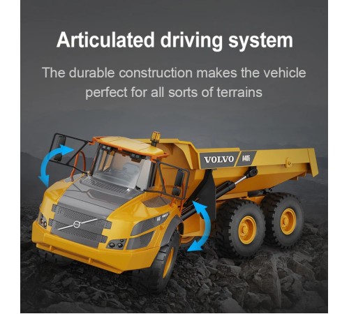 Радиоуправляемый карьерный самосвал Double Eagle Volvo A40G 1/20 2.4G RTR