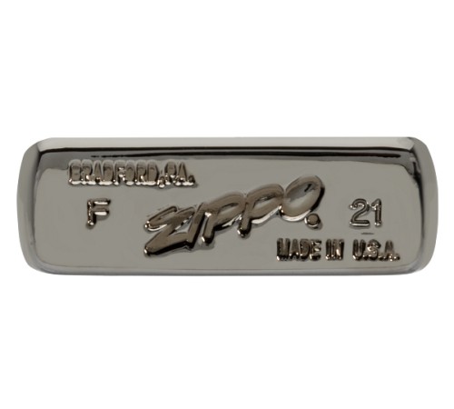 Зажигалка 65th Anniversary Zippo Slim® с покрытием Black Ice®, латунь/сталь, чёрная, 29x10x60 мм