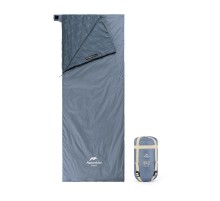 Ультралёгкий спальный мешок Naturehike тип конверт LW180 лето голубой Size M, молния слева, 6927595777947L