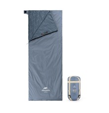 Ультралёгкий спальный мешок Naturehike тип конверт LW180 лето голубой Size M, молния слева, 6927595777947L