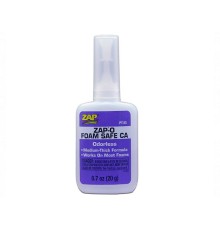 Клей ZAP ZAP-O Foam Safe CA, для пенопласта, сред.вязк., 20г (btls.)