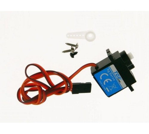 Сервомашинка 9g для планера Top RC Lightning 2100 (закрылки), провод 400мм