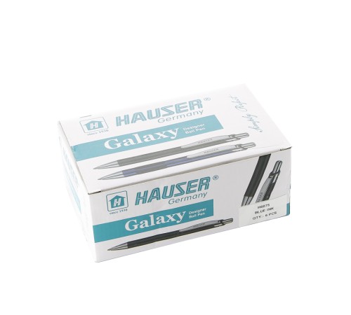 Шариковая ручка Hauser Galaxy, серая, алюминий