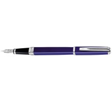 Перьевая ручка Waterman Exception Slim Blue Lacquer ST. Перо - золото 18К