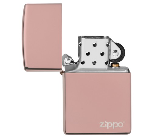 Зажигалка ZIPPO Classic с покрытием High Polish Rose Gold, латунь/сталь, розовое золото, 38x13x57 мм