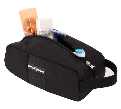 Несессер SWISSGEAR, чёрный, полиэстер, 24x11x10 см