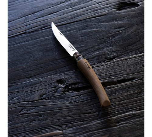 Нож филейный Opinel №8, нержавеющая сталь, рукоять из дерева бука