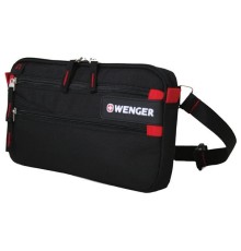 Сумка на пояс WENGER, чёрный, 32х3х17.5 см