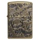 Зажигалка ZIPPO Armor™ с покрытием Antique Brass, латунь/сталь, медная, матовая, 38x13x57 мм
