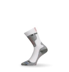 Носки Lasting ILB 001, coolmax+nylon, белый с серыми вставками, размер XL , ILB001-XL