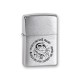 Зажигалка ZIPPO Горилла, с покрытием Brushed Chrome, латунь/сталь, серебристая, матовая, 38x13x57 мм