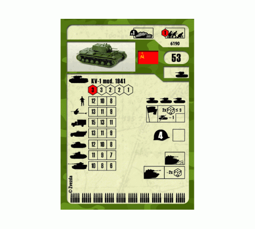 Сборная модель ZVEZDA Советский танк КВ-1 с пушкой Ф32, 1/100