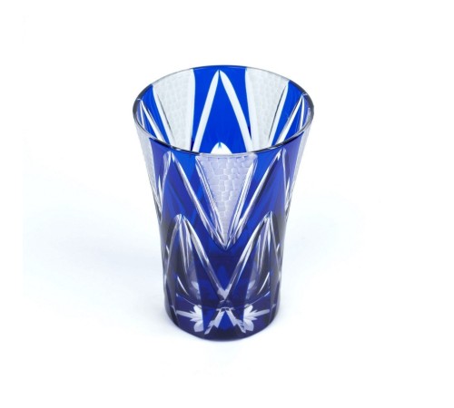 Стакан TAJIMA GLASS Звездные грани 240 мл, лазурный