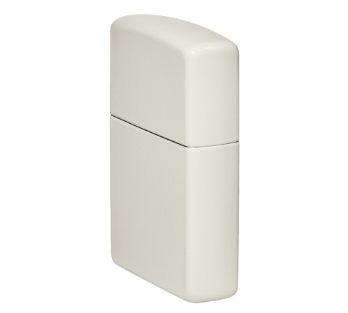 Зажигалка ZIPPO Classic с покрытием Glow In The Dark, латунь/сталь, белая, матовая, 38x13x57 мм