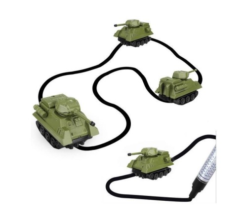 Танк GOLD LIGHT TOYS 777-006, сенсор, едет по линии