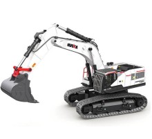 Радиоуправляемый экскаватор HUI NA TOYS, белый 2.4G 22CH 1/14 RTR
