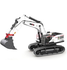Радиоуправляемый экскаватор HUI NA TOYS, белый 2.4G 22CH 1/14 RTR