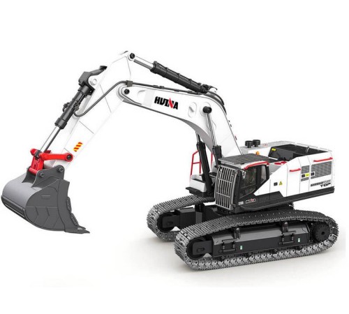 Радиоуправляемый экскаватор HUI NA TOYS, серый 2.4G 22CH 1/14 RTR