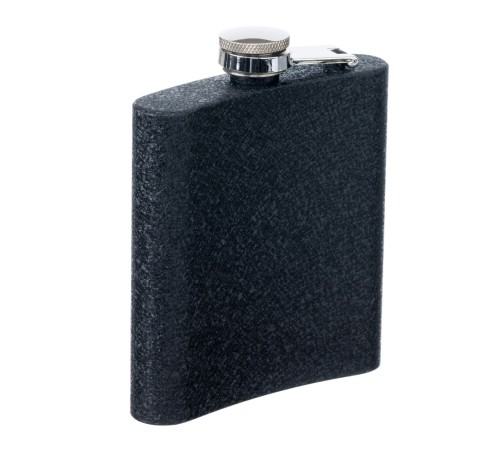 Фляга S.Quire 0,18 л, Black Ice, сталь, черная