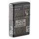 Зажигалка ZIPPO Classic с покрытием Black Ice®, латунь/сталь, чёрная, глянцевая, 38x13x57 мм
