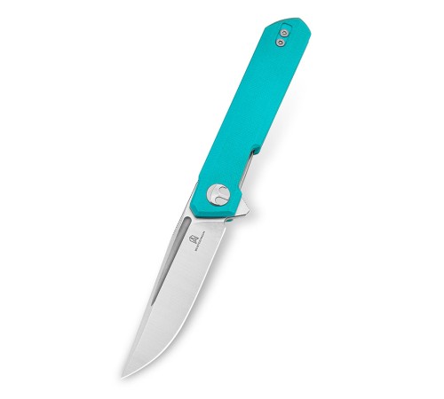 Нож Bestechman Mini Dundee сталь D2, рукоять G10 голубая
