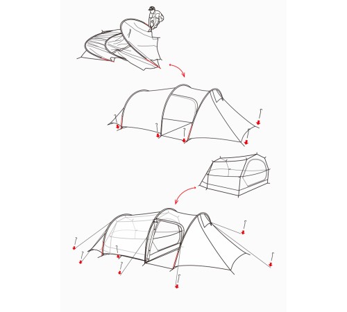 Палатка 2-местная Naturehike Opalus NH17L001-L, 20D, зеленый, 6976023924781