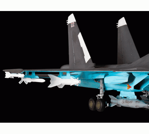 Сборная модель ZVEZDA Многофункциональный истребитель-бомбардировщик Су-34, подарочный набор, 1/72