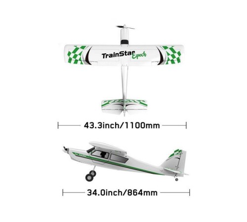 Радиоуправляемый самолет Volantex RC TrainStar Epoch 1100мм KIT