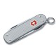 Нож-брелок VICTORINOX Classic Alox, 58 мм, 5 функций, алюминиевая рукоять, серебристый