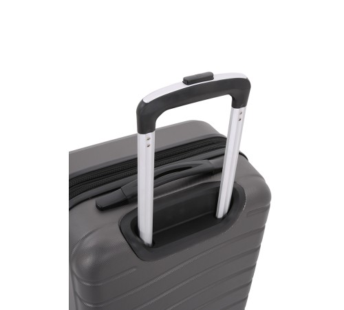 Чемодан SWISSGEAR ALVERSTONE, серый, АБС-пластик, 35 x 25 x 55 см, 37 л