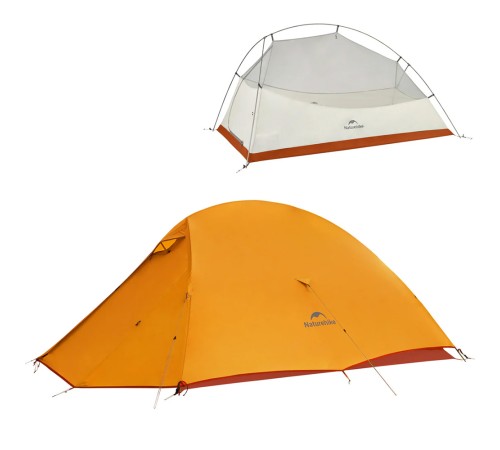 Палатка Naturehike Сloud Up CNK2450WS032 210T одноместная оранжевая,6927595798577