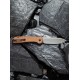 Складной нож CIVIVI Button Lock Elementum 14C28N Steel Gray Stonewashed Handle Brown Micarta