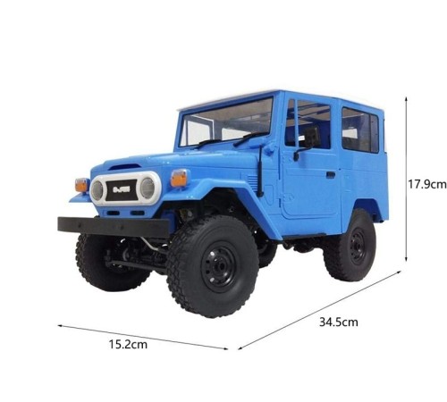 Радиоуправляемая машина WPL японский внедорожник FJ40 (голубая) 4WD 2.4G 1/16 RTR