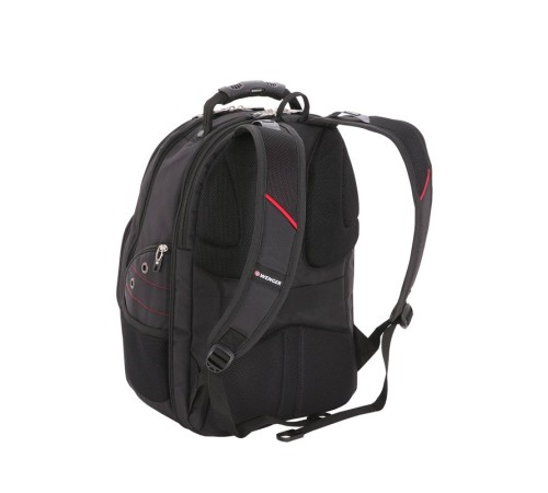 Рюкзак WENGER, 15”,черный/красный,  34x18x47 см, 29 л