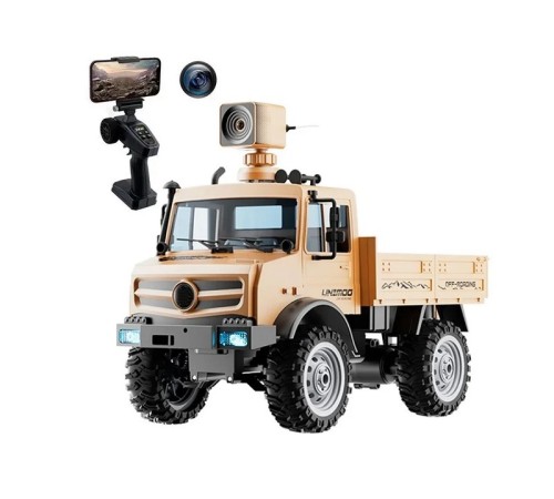 Радиоуправляемая машина WPL Следопыт с FPV HD WIFI камерой (песочная) 4WD 1/16 2.4G RTR