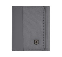 Бумажник VICTORINOX Travel Essentials Tri-Fold Wallet, серый, полиэстер, 9x2x10 см