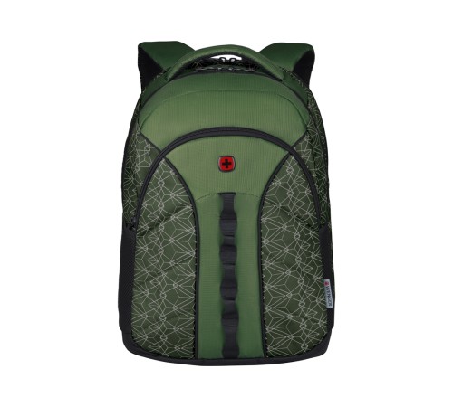 Рюкзак WENGER Sun 16'', зеленый со светоотражающим принтом, полиэстер, 35x27x47 см, 27 л