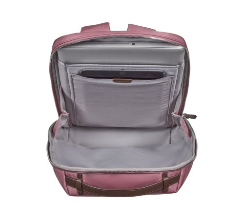 Рюкзак VICTORINOX Victoria Compact Business Backpack 16', пурпурно-розовый, нейлон/кожа, 27x16x40 см