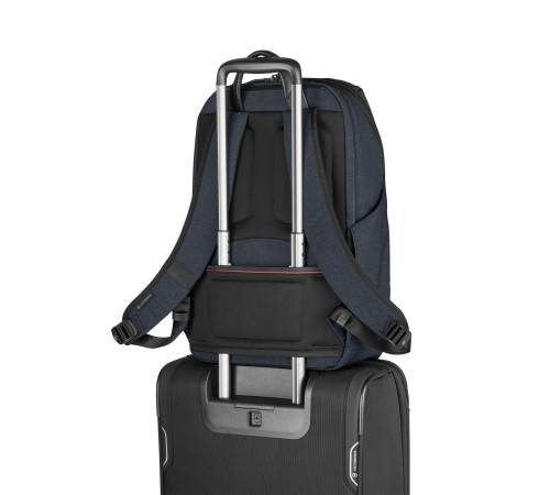Рюкзак VICTORINOX Architecture Urban 2 Deluxe Backpack 15”, синий, полиэстер/кожа, 31x23x46 см, 23 л