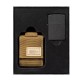 Набор ZIPPO: чёрная зажигалка Black Crackle® и коричневый нейлоновый чехол, в подарочной коробке