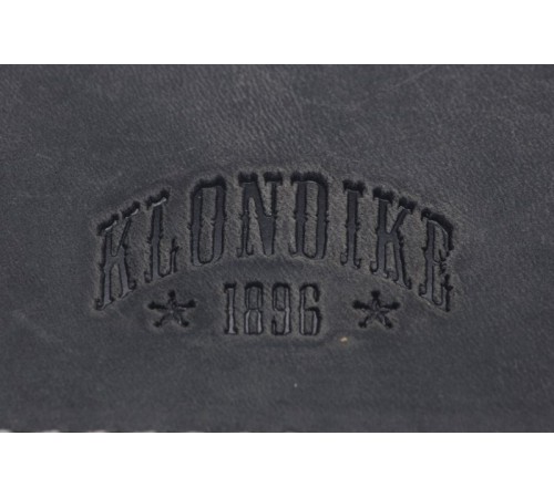 Бумажник KLONDIKE Yukon, с зажимом для денег, натуральная кожа в черном цвете, 12 х 1,5 х 9 см